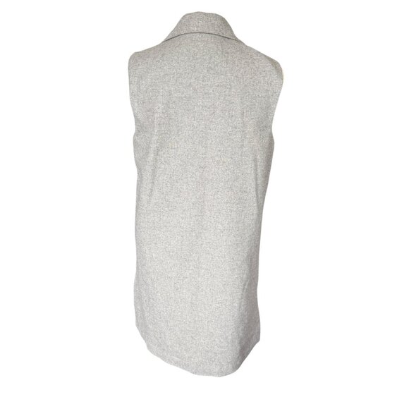 The Savile Row Co gray sleeveless collared open cardigan sweater vest XS - Picture 4 of 9
